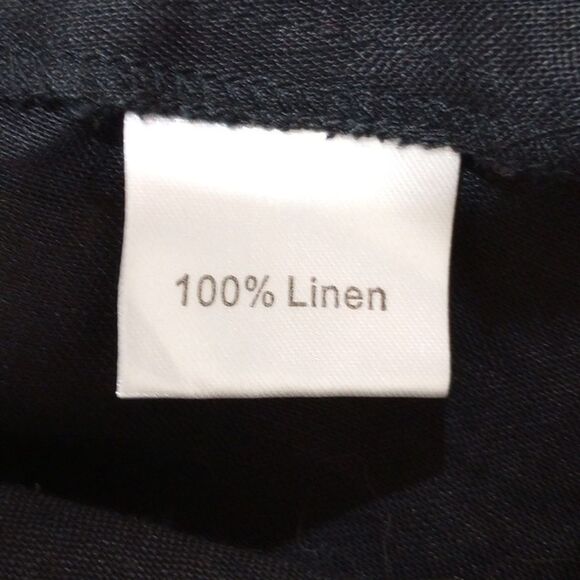 Vintage CoVelo Black Linen Floral Jacket Cardigan - Size 6 - Picture 11 of 11